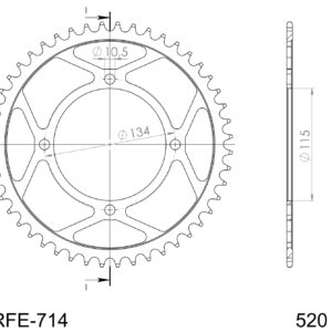 Supersprox Teräs takaratas 714.50