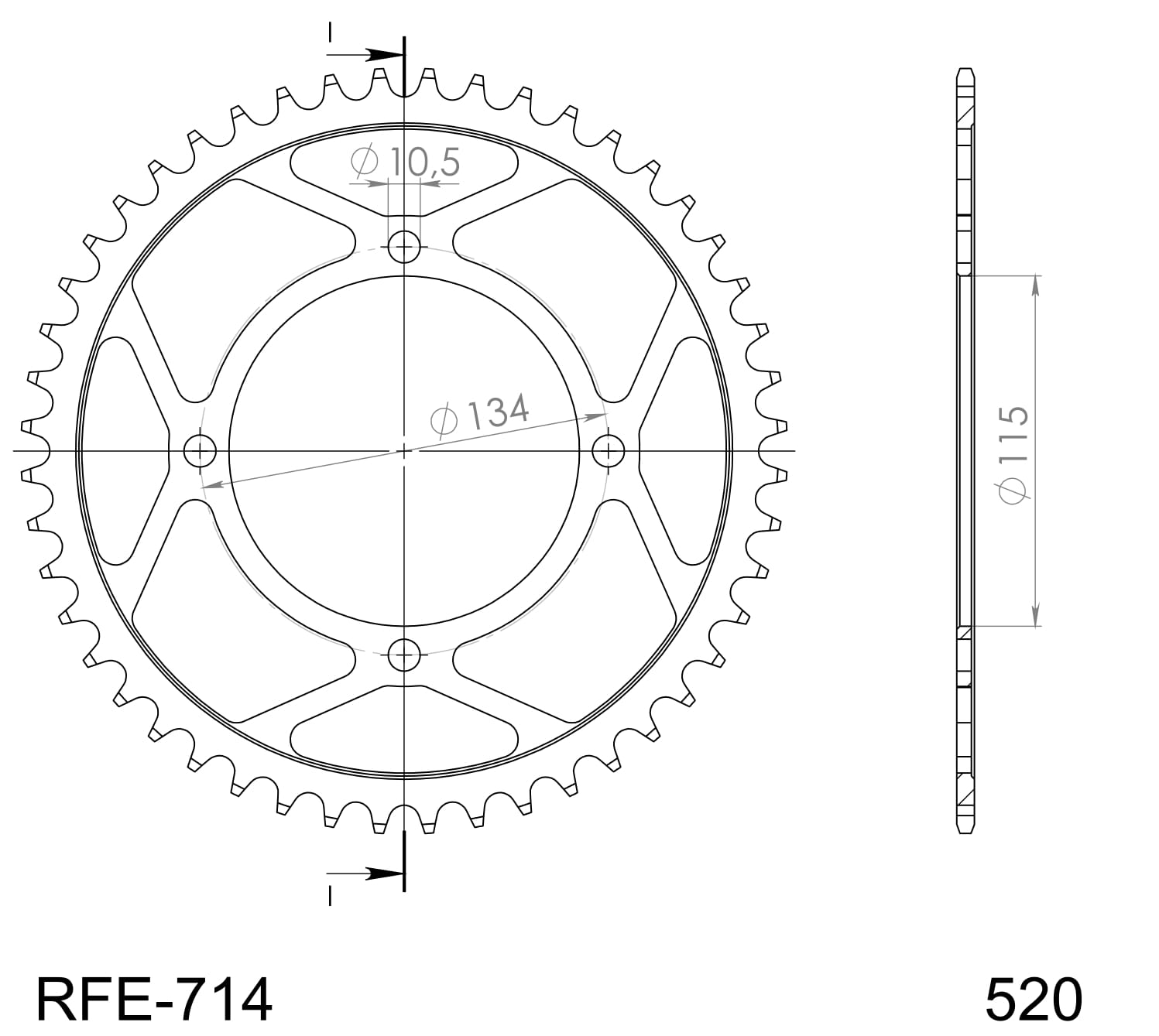 Supersprox Teräs takaratas 714.50