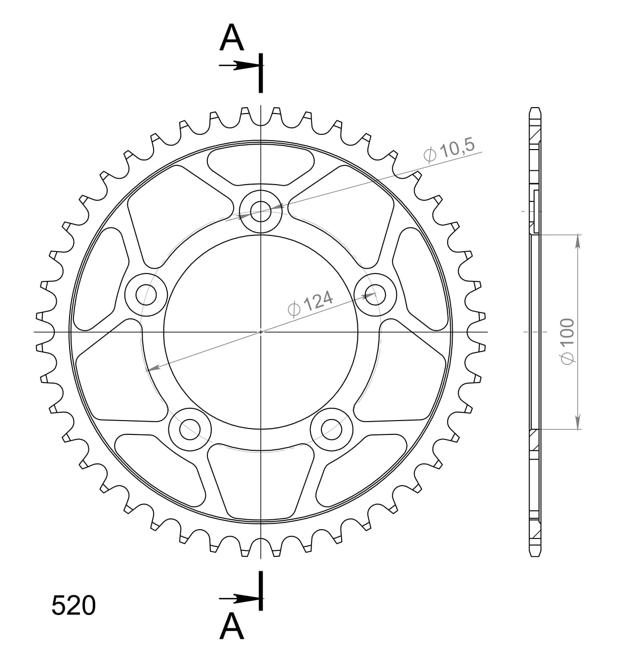 Supersprox Teräs takaratas 746.43