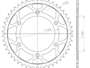 Supersprox Teräs takaratas  RFE-8000:48