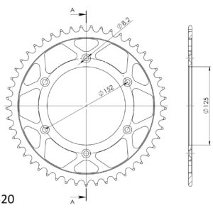 Supersprox Teräs takaratas  RFE-8000:49