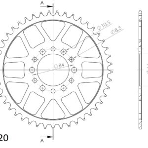 Supersprox Teräs takaratas 811.45
