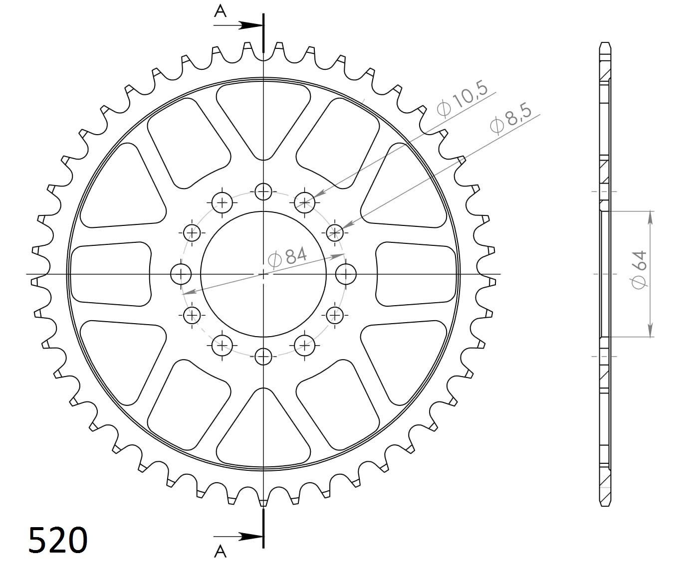 Supersprox Teräs takaratas 811.45