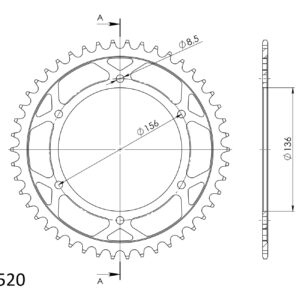 Supersprox Teräs takaratas 817.46