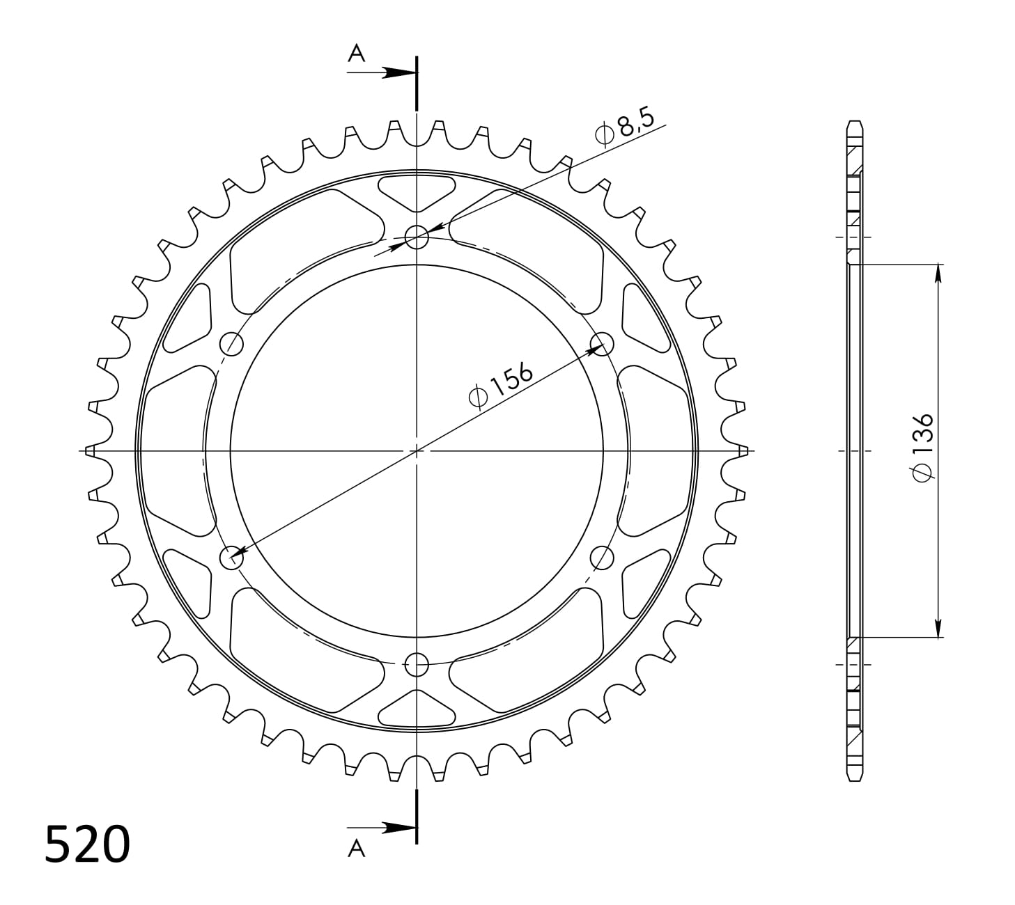 Supersprox Teräs takaratas 817.46