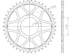 Supersprox Teräs Takaratas 827:42 Musta