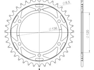 Supersprox / JT Teräs takaratas 846.39