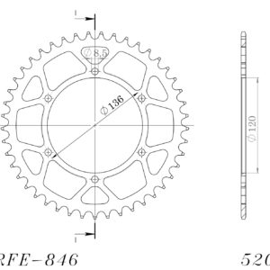 Supersprox Teräs takaratas 846.41