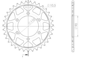 Supersprox / JT Teräs takaratas 858.35