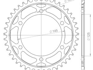 Supersprox Teräs Takaratas 865:43 Musta