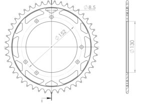 Supersprox Teräs takaratas  RFE-869:45