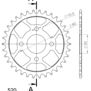 Supersprox Teräs takaratas  RFE-875:34