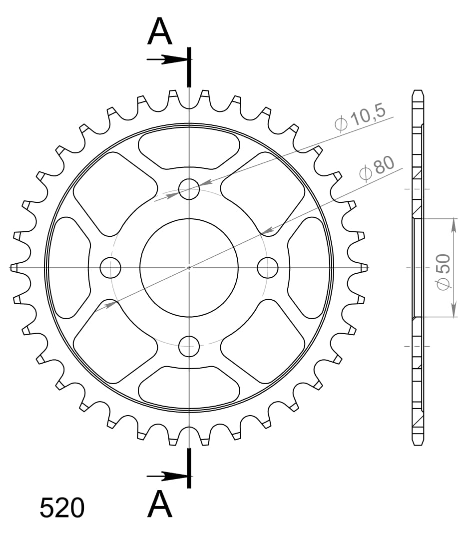 Supersprox Teräs takaratas RFE-875:34