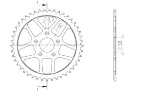 Supersprox Teräs takaratas  RFE-879:44