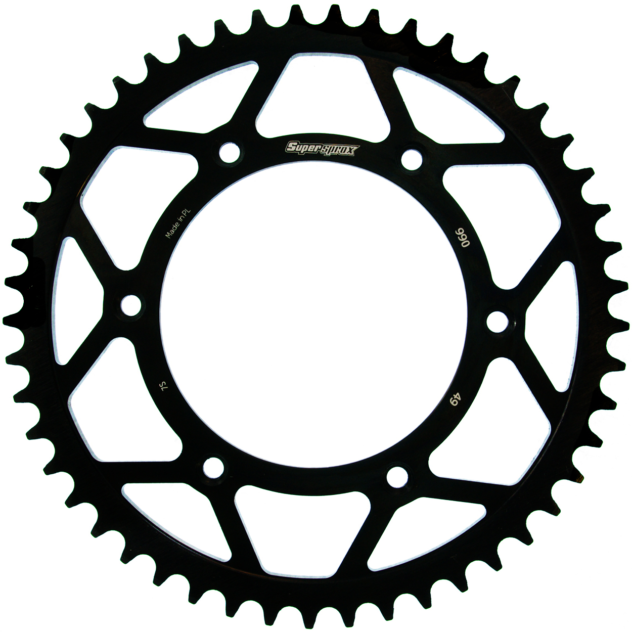 Supersprox Teräs takaratas KTM/Husqv./Husab. Musta 49