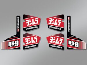 Yoshimura MUFFLER BADGE RS-9 Decal Set (6 pcs)