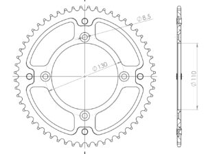 Supersprox Stealth Takaratas HO CR80/85,CRF150 Kulta 56