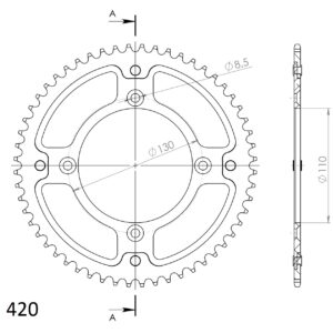 Supersprox Stealth Takaratas HO CR80/85,CRF150 Kulta 56