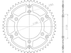 Supersprox Stealth Takaratas HO CR/CRF 87- Kulta 52