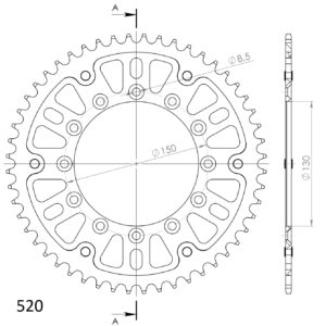 Supersprox Stealth TakaratasYA YZ/WRF/YZF 99- Kulta 51