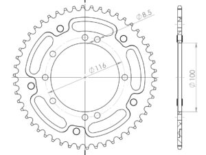 Supersprox Stealth Takaratas KA KX80/85 Kulta 50