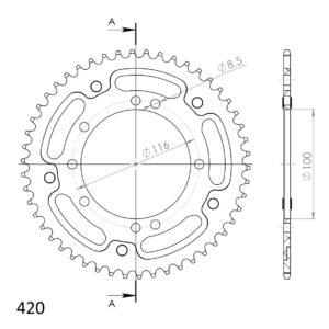 Supersprox Stealth Takaratas KA KX80/85 Kulta 50