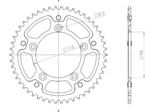 Supersprox Stealth Takaratas KTM SX65 48