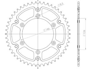 Supersprox Stealth Takaratas SU RM/RMZ/125/250/450 Kulta 48