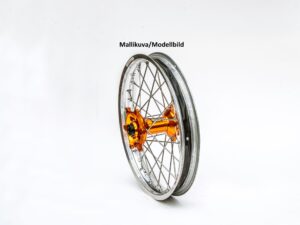 Haan wheel SX&SXF&EXC MODELS 17-3,50 SILVER RIM/ORANGE HUB