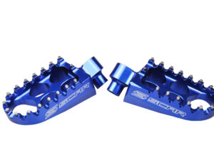 Scar Standard Footpegs - Yamaha Blue color
