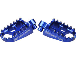 Scar Evolution Footpegs - Yamaha Blue color