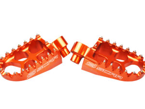 Scar Evolution Footpegs - SKtm/Husab./Husq./Sherco/Beta 05-17 Orange color