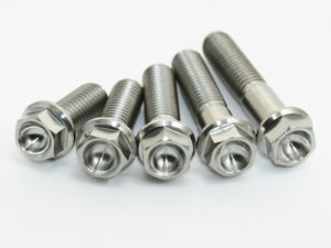 Scar 1 x Titanium hex head flange bolt M8 x 25 - titanium Gr5-Ti