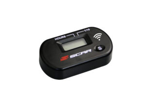 Scar Wireless Hour Meter working by vibrations - Black color