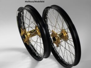 Haan wheel KX65 00- 14-1,60 GOLD HUB/BLACK RIM