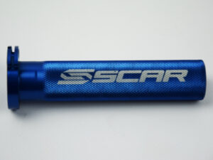 Scar Aluminum Throttle Tube + Bearing - Kawasaki/Suzuki/Yamaha - Blue color