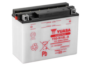Yuasa akku, Y50-N18L-A (cp) Happopatruuna mukana (2)