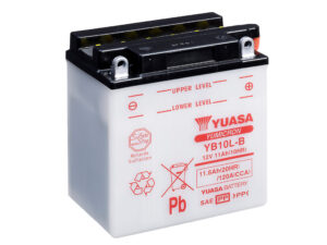 Yuasa akku, YB10L-B (cp) Happopatruuna mukana (4)