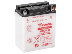 Yuasa akku, YB12A-B (cp) Happopatruuna mukana (4)