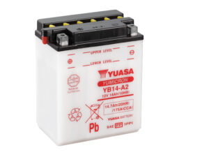 Yuasa akku, YB14-A2 (cp) Happopatruuna mukana (4)