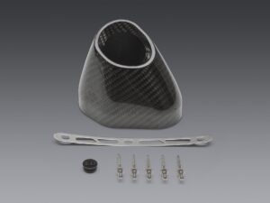 Yoshimura R-77 REPLACEMENT END CAP KIT SLASH-CUT LEFT SIDE