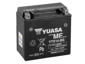 Yuasa akku, YTX14-BS (cp) Happopatruuna mukana (4)