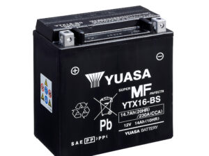 Yuasa akku, YTX16-BS (cp) Happopatruuna mukana (3)