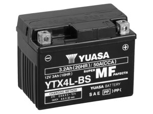 Yuasa akku, YTX4L-BS (cp) Happopatruuna mukana (5)
