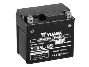 Yuasa akku, YTX5L-BS (cp) Happopatruuna mukana (5)