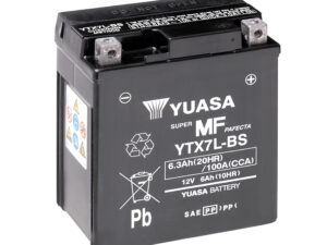 Yuasa akku, YTX7L-BS (cp) Happopatruuna mukana (5)