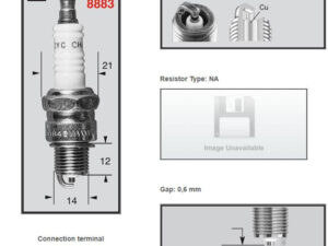 Champion Sytytystulppa L86C, yleinen mopotulppa
