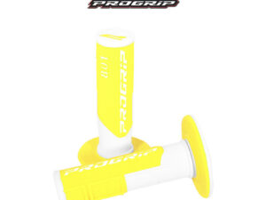 Progrip Tupet 801, valkoinen/fluorikeltainen, 22/25mm