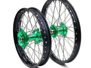 REX WHEELS 18-2,15 ALL KX/KXF 03-.. MUSTA VANNE/VIHREÄ NAPA 25MM