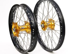 REX WHEELS 18-2,15 RMZ250/450 07-.. MUSTA VANNE/KULTA NAPA 25MM